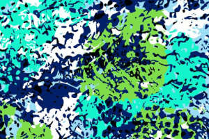 活力蓝绿撞色抽象纹理面料印花素材