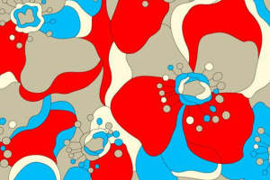 时尚抽象花卉面料印花素材 服装印花设计灵感