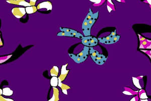 复古蝴蝶结面料印花 时尚服装印花素材推荐