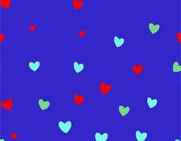 浪漫爱心图案面料印花 时尚服装印花设计素材