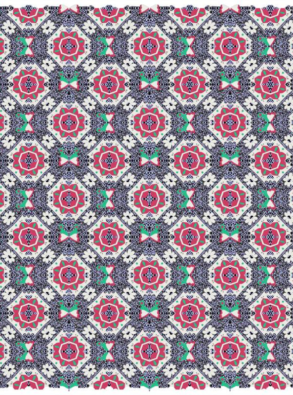 复古民族风面料印花 时尚服装印花设计素材