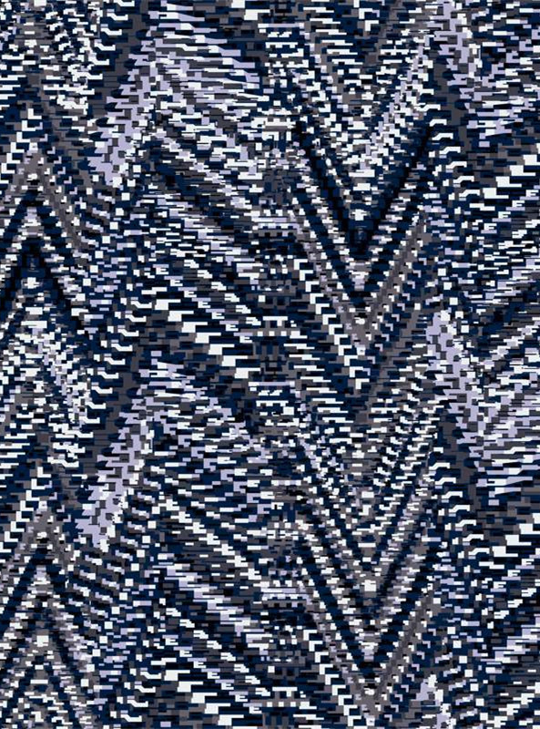 科技感像素锯齿面料印花 服装印花设计素材推荐