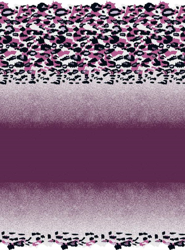 时尚豹纹渐变紫面料印花素材,打造个性服装