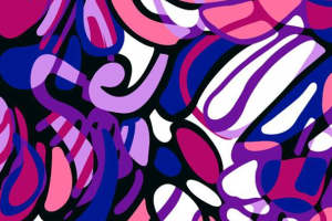 时尚抽象风面料印花设计 服装印花素材推荐