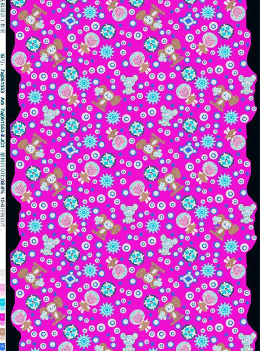 可爱卡通面料印花 儿童服装印花设计素材