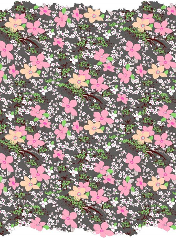 复古花卉面料印花素材 服装印花设计灵感