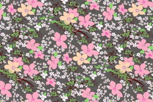 复古花卉面料印花素材 服装印花设计灵感