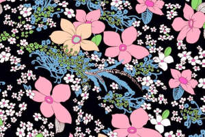 复古风花卉面料印花素材 时尚服装印花设计灵感