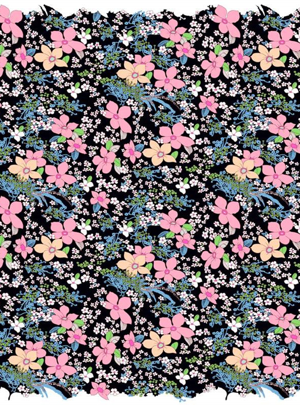 复古花卉面料印花素材 服装印花设计灵感