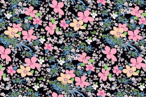 复古花卉面料印花素材 服装印花设计灵感