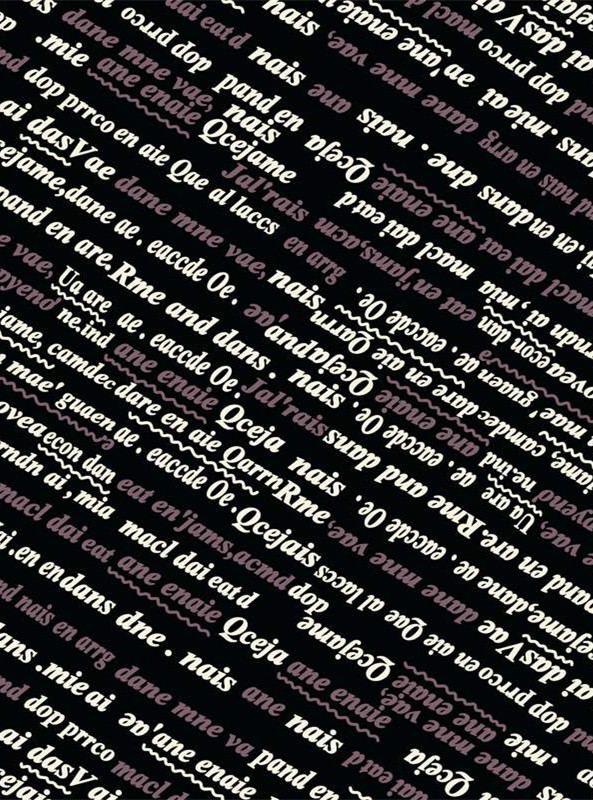 复古字母纹理面料印花 时尚服装印花素材推荐