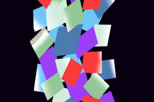 现代抽象色块组合 时尚面料印花设计素材