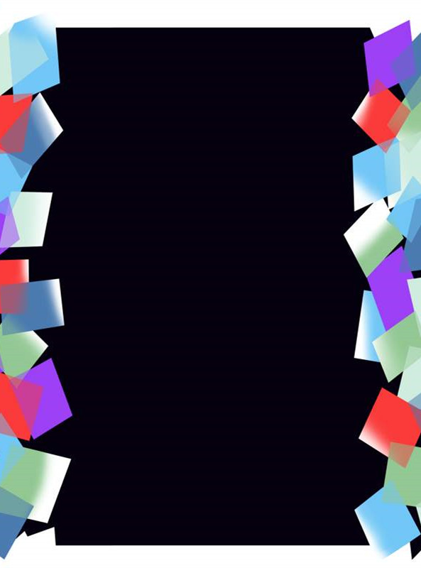 时尚多彩几何边框 服装印花面料设计素材推荐