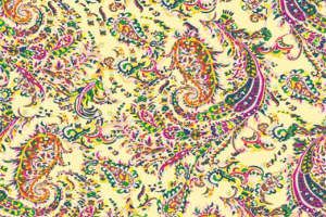 复古佩斯利花纹面料印花素材，适用于服装印花设计