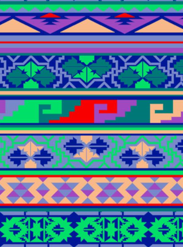 民族风几何纹理面料印花素材,适用于创意服装印花设计