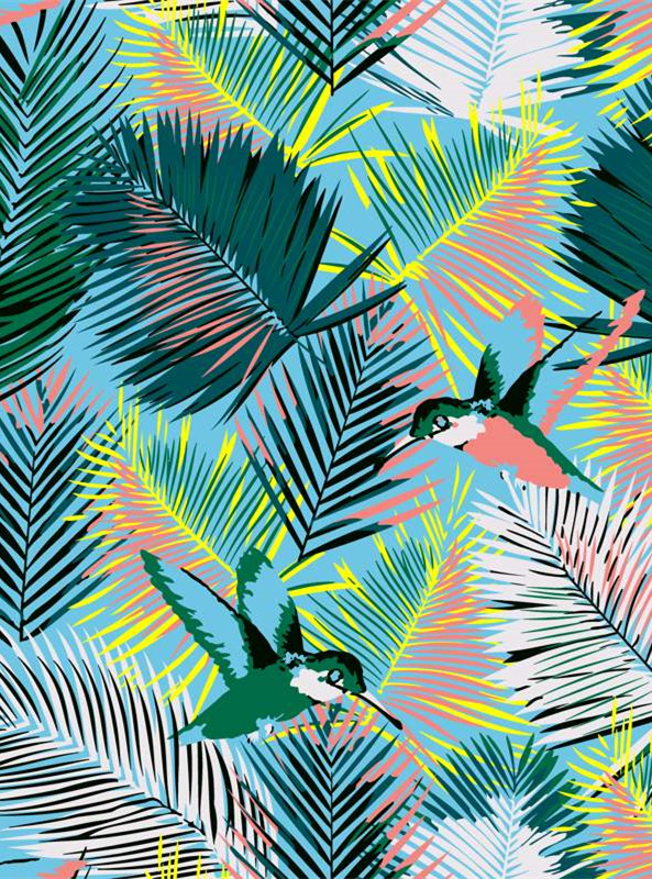 热带风情面料印花设计 时尚服装印花素材推荐