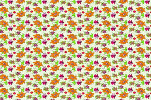 复古小碎花面料印花素材 清新花卉服装印花