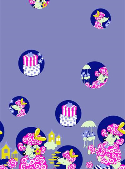 梦幻卡通面料印花 时尚童装设计素材