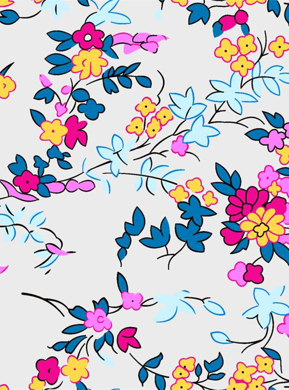 清新花卉面料印花素材 时尚服装印花设计灵感