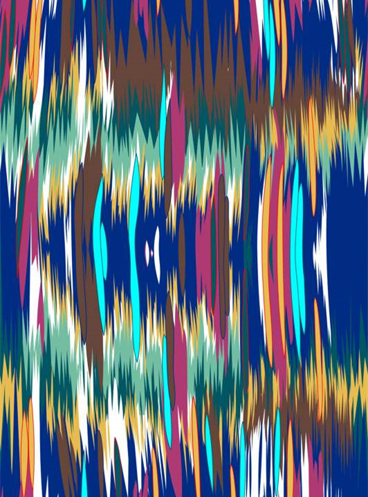 民族风多彩几何面料印花设计素材