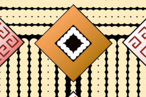民族风几何图案面料印花 服装印花设计素材