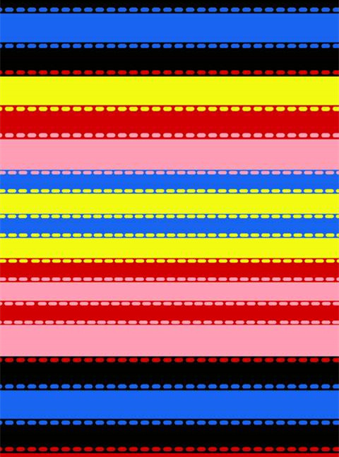 时尚彩色条纹面料印花素材,打造个性服装印花设计