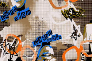 潮流撞色面料印花素材 服装印花设计灵感