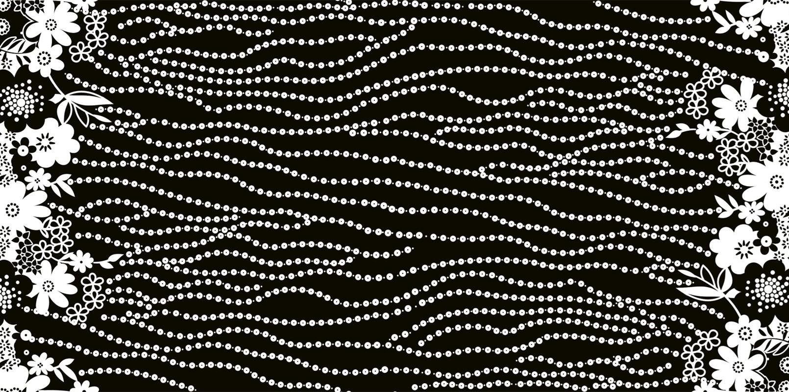 简约波点花卉面料印花 时尚服装印花素材推荐