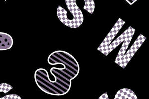 时尚潮流感字母面料印花素材 服装印花设计必备