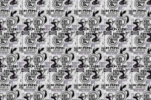 复古运动风面料印花素材，适用于潮流服装印花设计