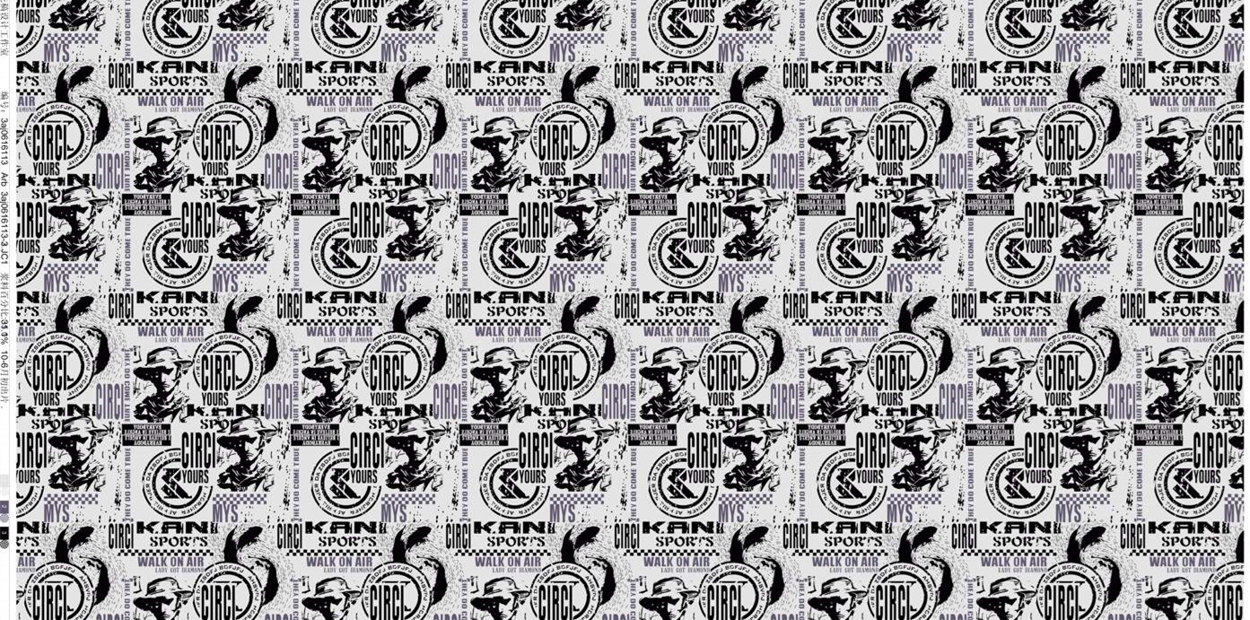 复古街头风面料印花素材 服装印花设计灵感