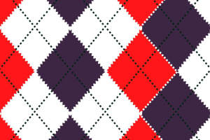 复古红紫菱格纹面料印花素材，经典服装印花设计
