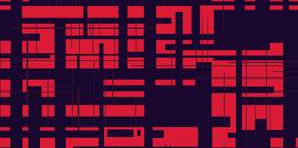 前卫红蓝几何服装印花设计素材