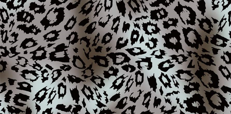 经典黑白豹纹服装印花素材 适用于时尚面料设计