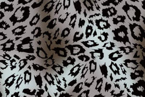 经典黑白豹纹服装印花素材 适用于时尚面料设计