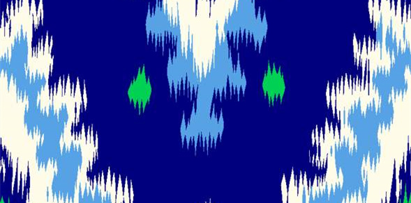 时尚几何纹样 蓝色系面料印花素材 适用于服装定制