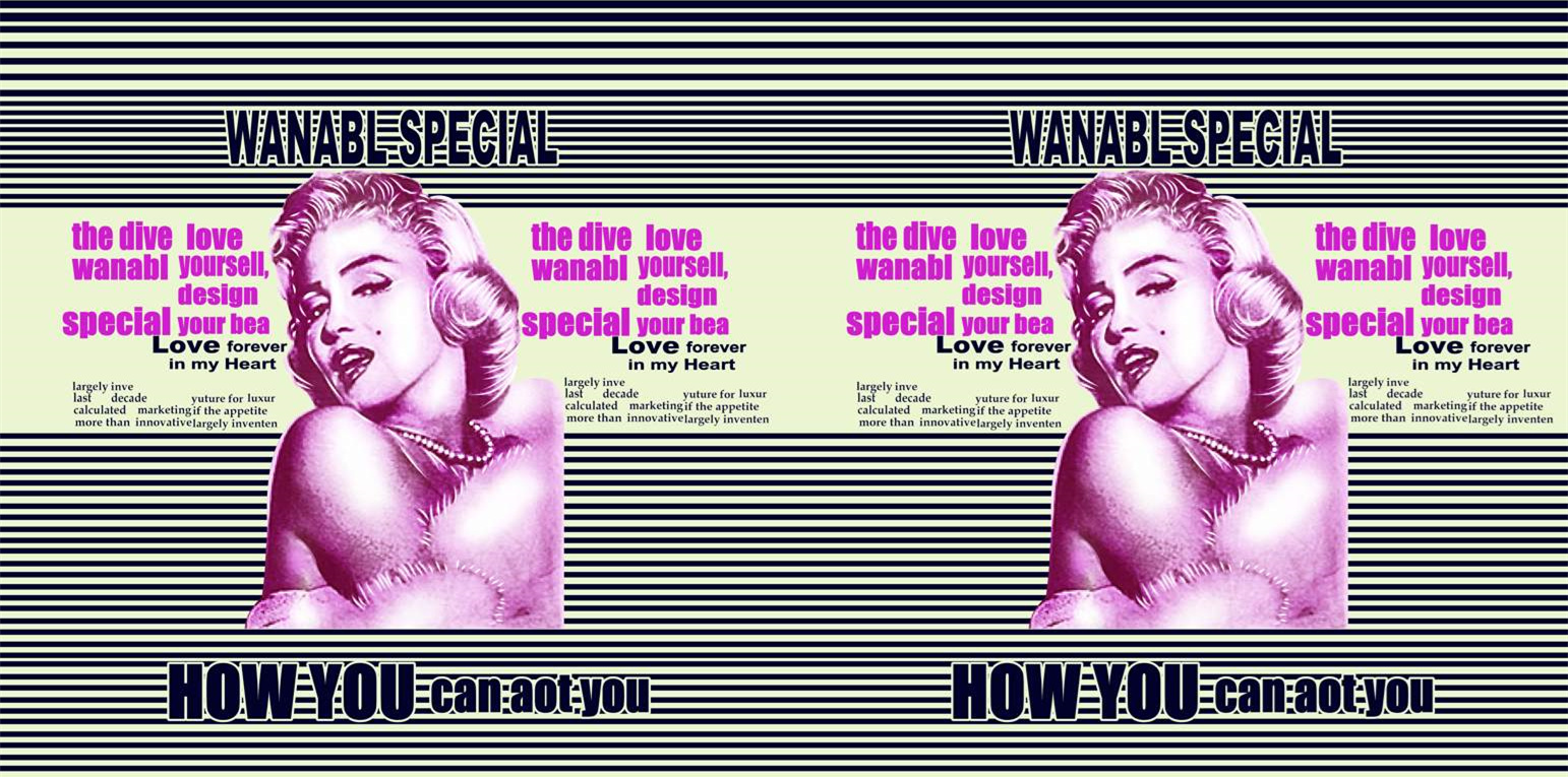 复古女性肖像面料印花设计,适用于时尚服装印花素材