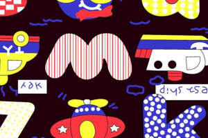 童趣卡通风面料印花素材 适合服装印花设计