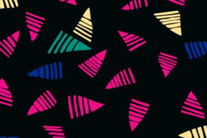 时尚几何纹样 高饱和度面料印花素材 适用于潮流服装