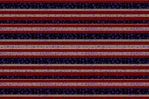 复古红黑条纹花卉面料印花 时尚服装印花素材推荐