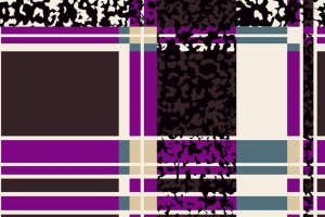 时尚复古几何格纹面料印花素材，适用于服装印花设计