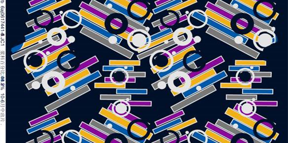 时尚几何风面料印花素材 创意服装印花设计