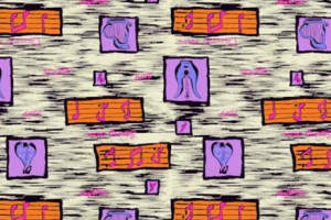 复古音乐主题面料印花素材 服装印花设计灵感