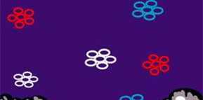 时尚紫色花卉面料印花素材,创意服装印花设计灵感