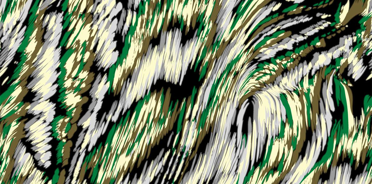 时尚绿色抽象纹理面料印花素材