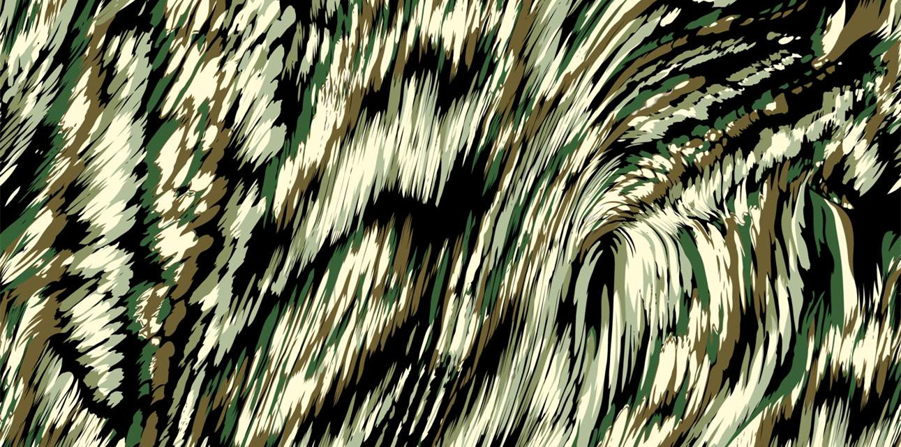 复古迷彩风面料印花 时尚服装印花设计素材