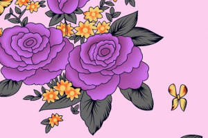 复古花卉面料印花素材 时尚服装印花设计灵感