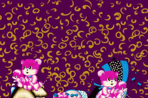 童趣小熊主题服装印花面料设计素材