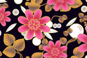 复古花卉面料印花素材 高端服装印花设计灵感