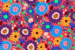 活力花卉面料印花设计 时尚服装印花素材推荐